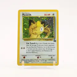 Meowth - 10 Vintage WotC GB Black Star Promo Holo Pokemon - MP - Image 1