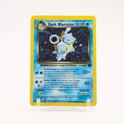 Dark Blastoise - 3/82 Team Rocket Unlimited Holo Rare SWIRL Pokemon - LP/MP - Image 1