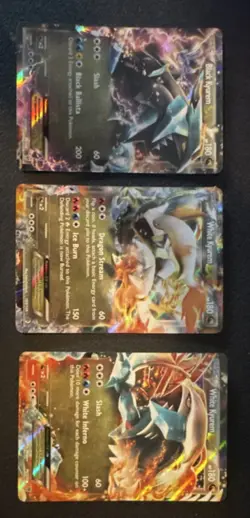 Pokemon TCG Black Kyurem & White Kyurem EX Full Art Holo Lot Black & White - Image 1