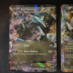 Pokemon TCG Black Kyurem & White Kyurem EX Full Art Holo Lot Black & White - Image 2
