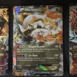 Pokemon TCG Black Kyurem & White Kyurem EX Full Art Holo Lot Black & White - Image 3