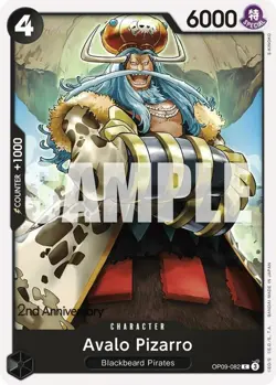 NM-Mint, English One Piece Avalo Pizarro - OP09-082 - C (2nd Anniversary Tournam - Image 1