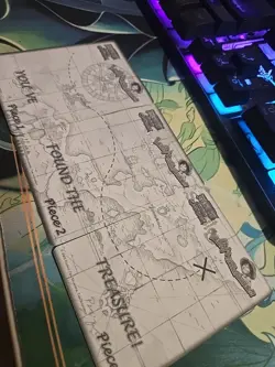 2005 Bandai One Piece CCG The Quest Begins Complete Treasure Map Piece Set of 3 - Image 1