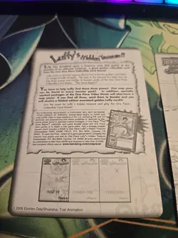 2005 Bandai One Piece CCG The Quest Begins Complete Treasure Map Piece Set of 3 - Image 5