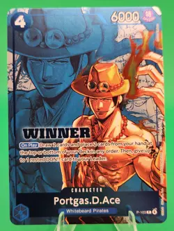 One Piece TCG Portgas D. Ace P-103 Tournament Winner Promo 2026 – English NM - Image 1