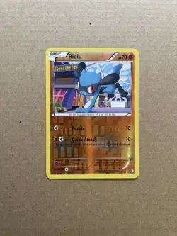 Riolu 79/113 Reverse Holo B&W Legendary Treasures Pokemon Card Near Mint - Image 1