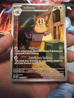 Pokemon Raticate 099/088 Illustration Rare Holo Card Perfect Order Mint - Image 1