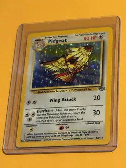 Pokemon Pidgeot 08/64 Jungle Holo Rare Unlimited English 80 HP Card - Image 1