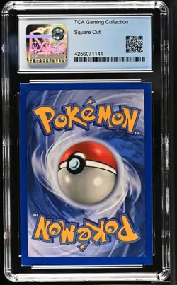 CGC 9 - 1999 Base Set Mewtwo 10/102 ERROR Square Cut HOLO Base Set Pokemon Card - Image 2