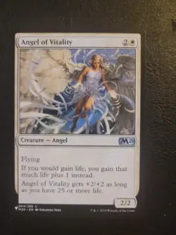Angel of Vitality The List Mystery Booster Core 2020 MTG Magic M20 White LP/NM - Image 1