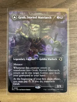 Grub, Storied Matriarch/Grub, Notorious Auntie Borderless Lorwyn Eclipsed - Image 1