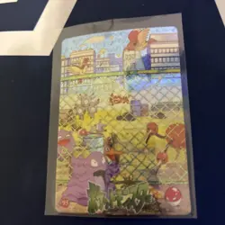 Pokemon Vintage Pocket Monsters Vending Prism Sticker Grimer 1999 #95 - Image 1
