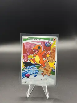 Pokemon TCG Charmander Promo 038 Meiji Promo Flame Basic 80 HP 6+ Collectible - Image 1