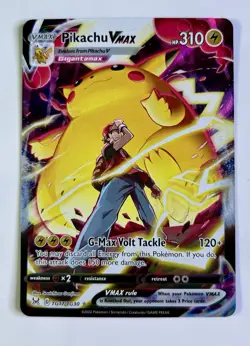 Pikachu VMAX 2022 Pokemon Lost Origin #TG17/TG30 Ink Error * Near Mint - Image 1