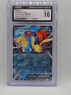 Sv: White Flare Pokemon TCG Keldeo White Flare holo gem mint 10 - Image 1