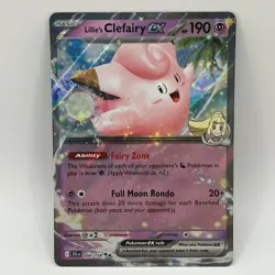 Pokemon Scarlet & Violet Journey Together Lillie's Clefairy EX 056/159 NM - Image 1