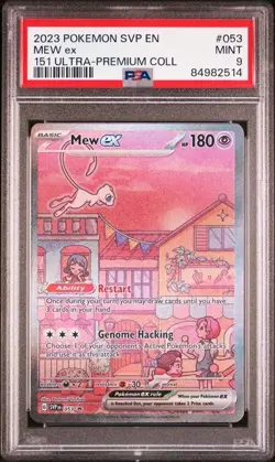 Pokemon TCG Mew EX #SVP053 Scarlet & Violet 151 Black Star Promo PSA 9 Mint - Image 1