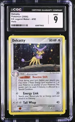 Pokemon Delcatty 4/92 EX Legend Maker Holo CGC 9 MINT - Image 1