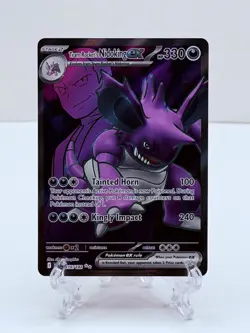 🔥Pokemon TCG-Team Rocket's-Nidoking ex-216/182-Sv10: Destined Rivals-M/NM!🔥 - Image 1
