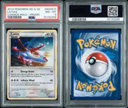 POKEMON 2010 HeartGold & SoulSilver Cosmos Holo Promo LATIAS #HGSS10 PSA 8 - Image 3
