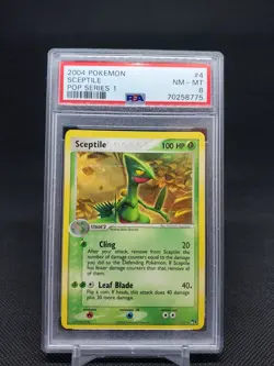 2004 Sceptile 4/17 Pop Series 1 PSA 8 NM-MT Pokemon TCG - Image 1