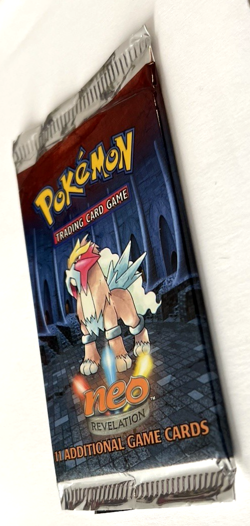 1st Edition Pokemon Neo Revelation Entei Booster Pack Heavy 2001 Pokemon - Image 2