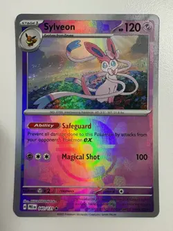 Pokemon TCG: 2025 Prismatic Evolutions Pokeball Reverse Holo Sylveon 040/131 - Image 1