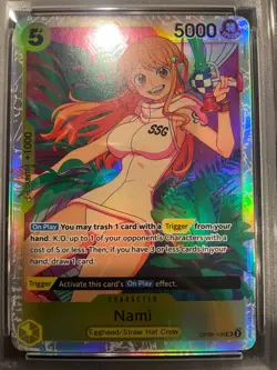 Nami - One Piece TCG Two Legends OP08-106 English Normal Super Rare SR - PSA 10! - Image 3