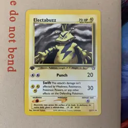 Pokemon Card Electabuzz Neo Genesis 1st Edition Uncommon 33/111 Near Mint NM - Image 2
