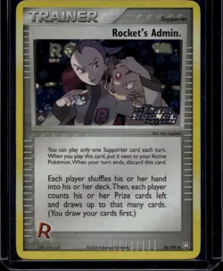 Pokemon TCG Rocket's Admin 86/109 Team Rocket Returns Reverse Foil Stamp NM/LP - Image 1