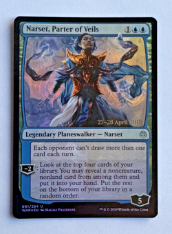 MTG Narset, Parter of Veils - Foil - Prerelease Promo NM Magic the Gathering - Image 1
