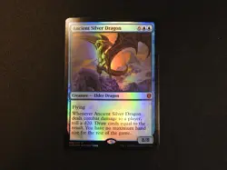 Ancient Silver Dragon FOIL NM/LP [Commander Legends] Mtg Magic Free Tracking! - Image 1