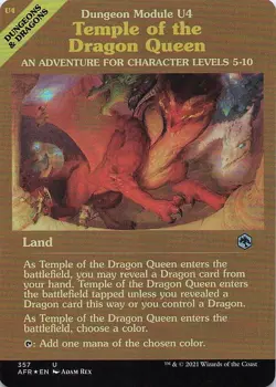 Temple of the Dragon Queen (Dungeon Module) Adventures Forgotten Realms Foil - Image 1