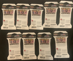 9 Pokemon Sword & Shield Rebel Clash Sleeved Booster Packs - Sealed - Image 2