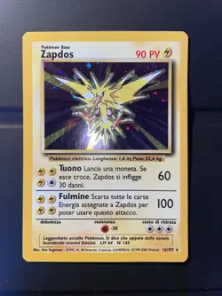 Carta Pokemon Card Zapdos 16/102 Set Base Holo - ITA - Rara - Image 1