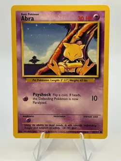 Pokemon TCG - Abra - 43/102 (Regular) - WOTC: Base Set - Image 1