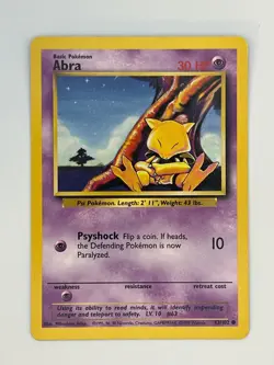 Pokemon TCG - Abra - 43/102 (Regular) - WOTC: Base Set - Image 3