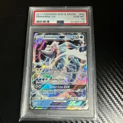 Pokemon 2017 Sun & Moon Primarina GX #42 PSA 10 GEM MINT - Image 1
