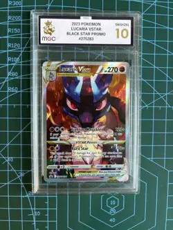 Pokemon TCG Lucario VSTAR SWSH291 Black Star Promo - MGC 10 Mint - Image 1