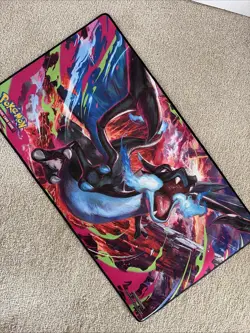 Pokemon TCG Mega Evolution Charizard X EX UPC Playmat Play Mat - Image 1