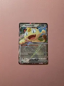 Pokemon TCG Meowth ex 062/088 Mega Evolution: Perfect Order Double Rare Holo - Image 1
