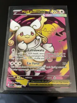Pokemon TCG Mega Audino EX 253/217 Full Art Ultra Rare Near Mint Condition - Image 1