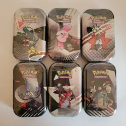Pokemon Black Bolt and White Flare MINI TINS Lot of 6 (sealed) - Image 2
