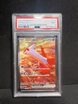 Pokemon Latias ex 239/191 Surging Sparks Special Illustration Rare Holo PSA 9 - Image 1