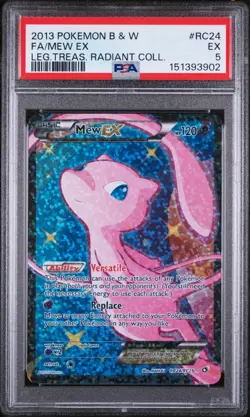 Mew Ex 2013 Pokemon Black & White Legendary Treasures Radiant Collection RC24 - Image 1
