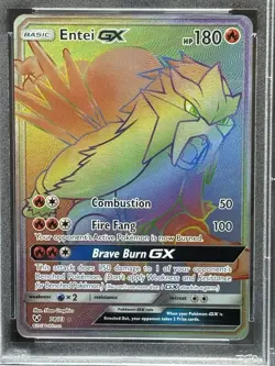 2017 POKEMON SUN & MOONFA/ENTEI GXSHINING LEGENDS - SECRET PSA 10 - Image 2