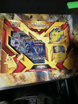 Pokemon TCG Pikachu Sidekick Collection Box- Keychain Promo Burning Shadows 820650803352 - Image 1