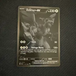 Pokemon TCG Black Bolt Zekrom EX 172/86 English Pack Fresh NM - Image 1