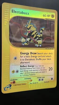 Electabuzz 076/165 NM Expedition Base Set Reverse Holo Pokemon TCG - Image 2