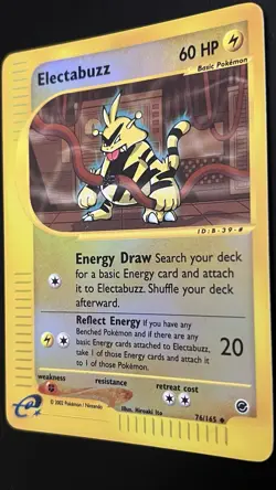 Electabuzz 076/165 NM Expedition Base Set Reverse Holo Pokemon TCG - Image 3